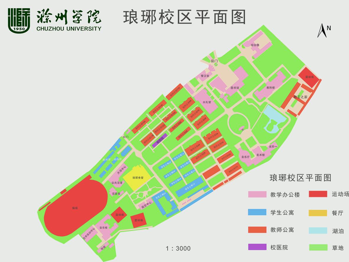 亳州学院平面图图片